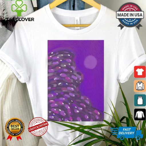 Official Violet cloud painting van gogh shirt