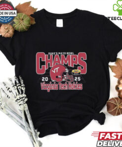Official Virginia Tech Hokies Football Are 2025 Duke’s Mayo Bowl Champions T shirt