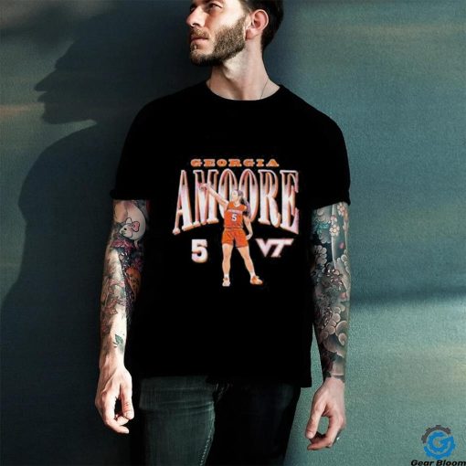 Official Virginia Tech Hokies Georgia Amoore 5 T Shirt