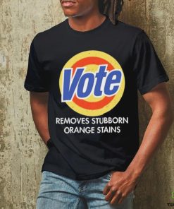 Official Vote Removes Stubborn Orange Stains Black Shirt
