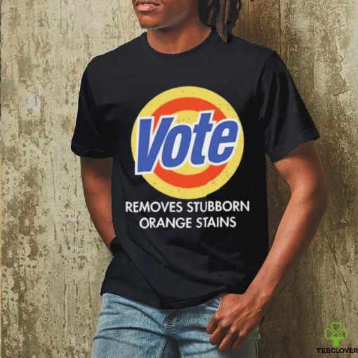 Official Vote Removes Stubborn Orange Stains Black Shirt