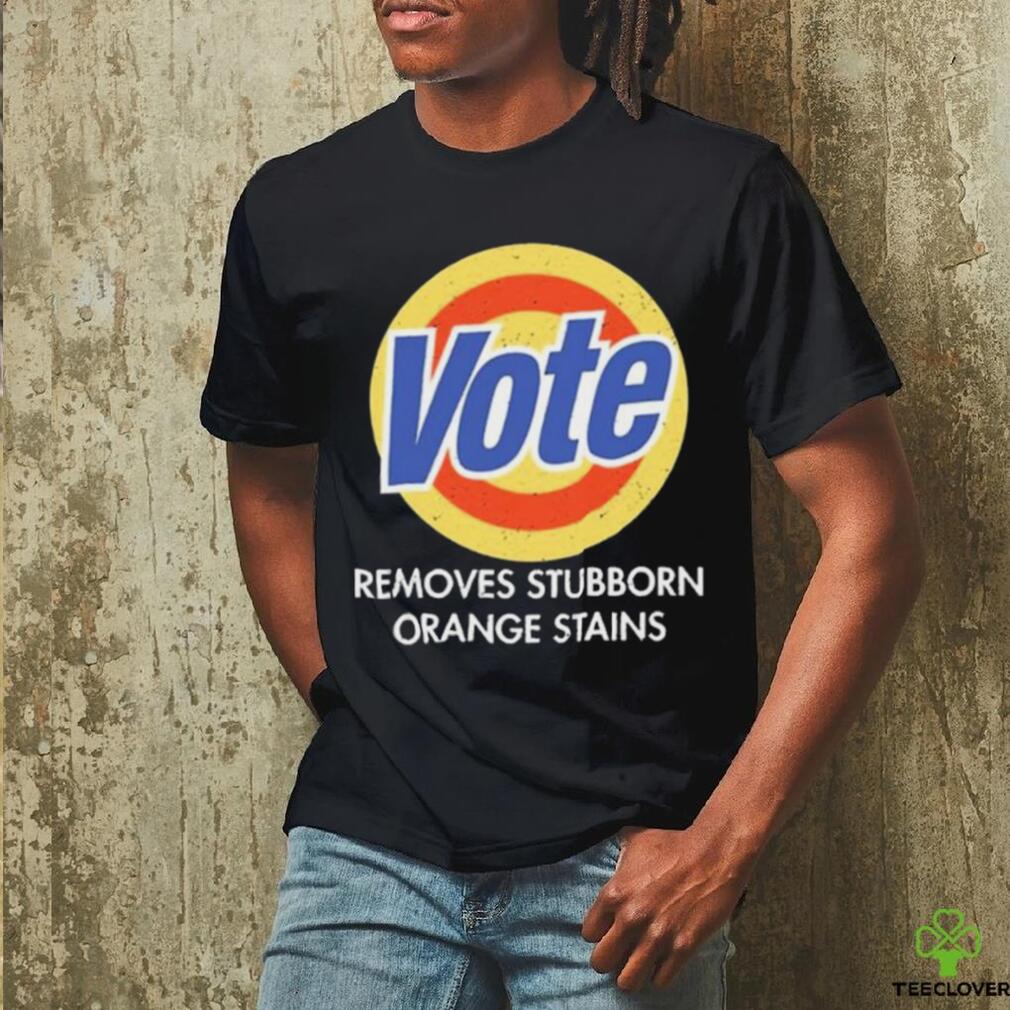 Official Vote Removes Stubborn Orange Stains Black Shirt Official Vote Removes Stubborn Orange Stains Black Shirt