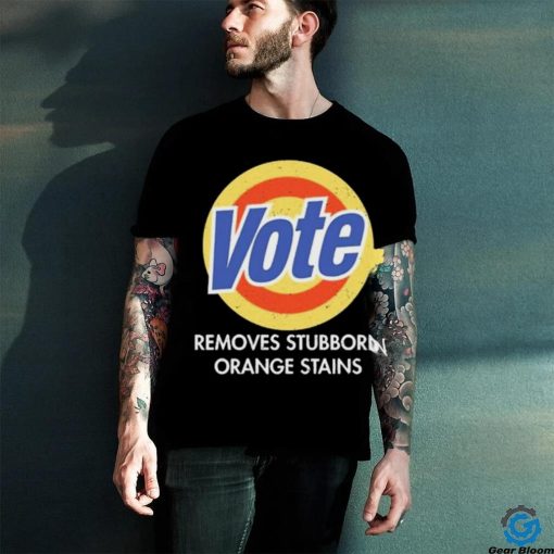 Official Vote Removes Stubborn Orange Stains Black Shirt