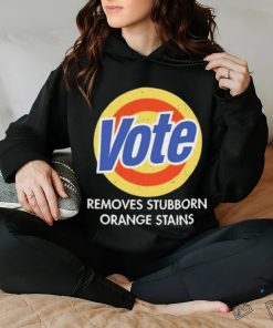 Official Vote Removes Stubborn Orange Stains Black Shirt