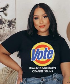 Official Vote Removes Stubborn Orange Stains Black Shirt