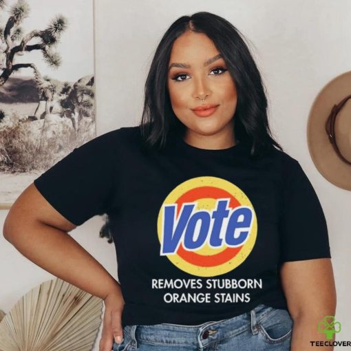 Official Vote Removes Stubborn Orange Stains Black Shirt