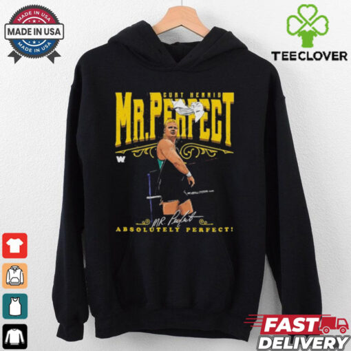 Official WWE Curt Hennig Mr. Perfect Absolutely Perfect Signature t shirt