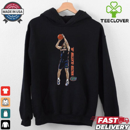 Official Walter Clayton Jr. Florida Gators Basketball Signature Cartoon t shirt