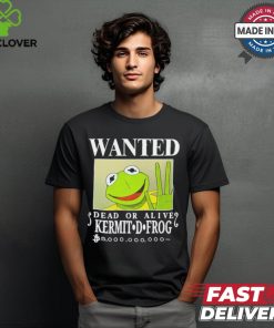 Official Wanted Dead Or Alive Kermit D. Frog New t shirt