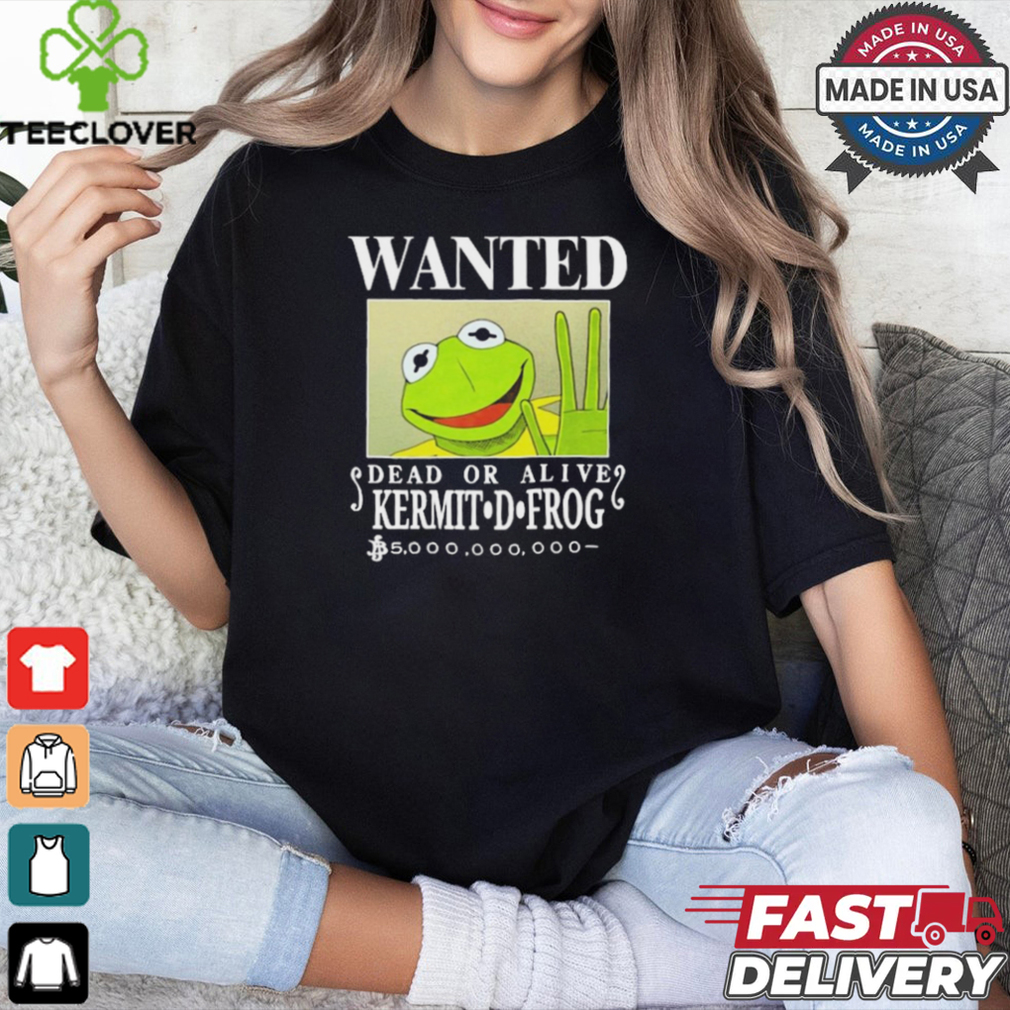 Official Wanted Dead Or Alive Kermit D. Frog New t shirt Official Wanted Dead Or Alive Kermit D. Frog New t shirt