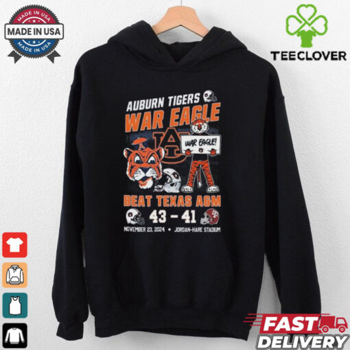 Official War Eagle Beat Texas A&M Aggies Auburn Tigers 43 41 Texas A&M Aggies November 23 2024 Shirt