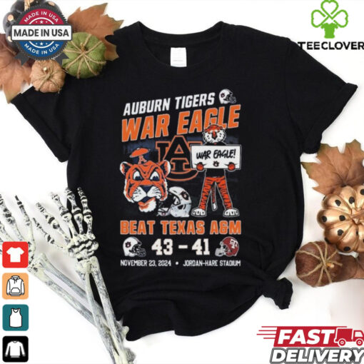 Official War Eagle Beat Texas A&M Aggies Auburn Tigers 43 41 Texas A&M Aggies November 23 2024 Shirt