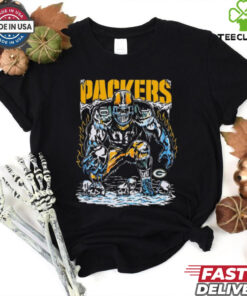 Official Warren Lotas x Green Bay Packers Skeleton NFL Football t shirt 2 Official Warren Lotas x Green Bay Packers Skeleton NFL Football t shirt