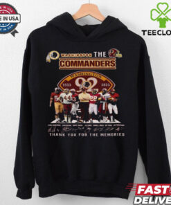 Official Washington Commanders 1933 2025 Thank You For The Memories Shirt