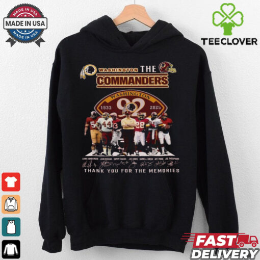 Official Washington Commanders 1933 2025 Thank You For The Memories Shirt