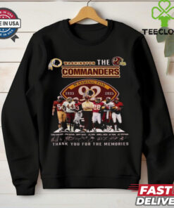 Official Washington Commanders 1933 2025 Thank You For The Memories Shirt