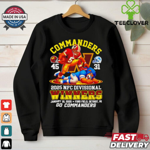 Official Washington Commanders 2025 NFC Divisional Winners go Commanders shirt