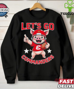 Official Washington Commanders Let Go Commanders Mascot T shirt