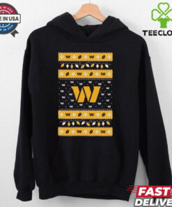 Official Washington Commanders NFL Holiday Lights Ugly Christmas Sweater 2024 t shirt
