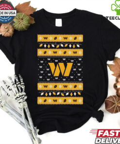 Official Washington Commanders NFL Holiday Lights Ugly Christmas Sweater 2024 t shirt