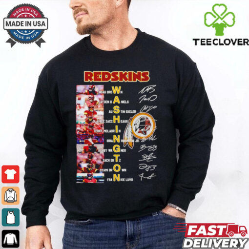Official Washington Commanders Redskins all team signature shirt