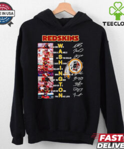 Official Washington Commanders Redskins all team signature shirt