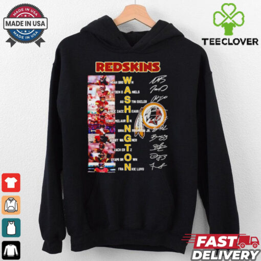 Official Washington Commanders Redskins all team signature shirt