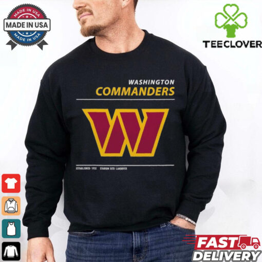 Official Washington Commanders Stadium Site Landover Est 1932 T shirts