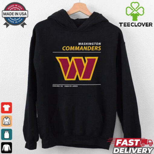 Official Washington Commanders Stadium Site Landover Est 1932 T shirts
