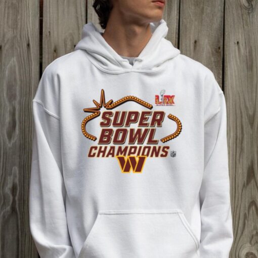 Official Washington Commanders Super Bowl LIX Champions Locker Room Logo Tee