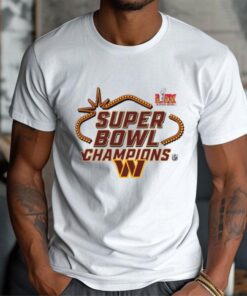 Official Washington Commanders Super Bowl LIX Champions Locker Room Logo Tee