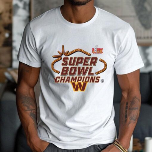 Official Washington Commanders Super Bowl LIX Champions Locker Room Logo Tee