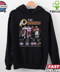 Official Washington Commanders The Redskins Legends Thank You For Memories Signatures 2024 Shirt
