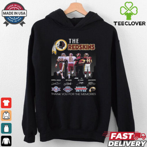Official Washington Commanders The Redskins Legends Thank You For Memories Signatures 2024 Shirt