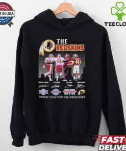 Official Washington Commanders The Redskins Legends Thank You For Memories T Shirt