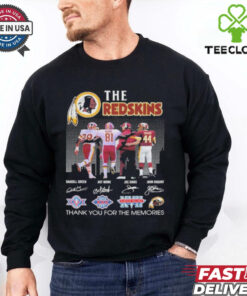 Official Washington Commanders The Redskins Legends Thank You For Memories T Shirt