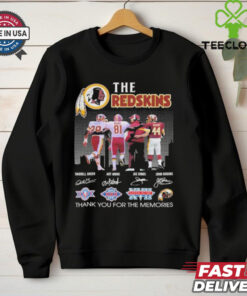 Official Washington Commanders The Redskins Legends Thank You For Memories T Shirt