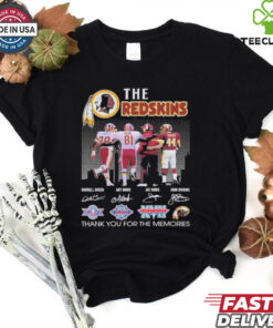 Official Washington Commanders The Redskins Legends Thank You For Memories T Shirt