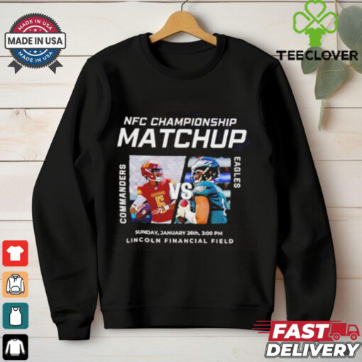 Official Washington Commanders Vs Philadelphia Eagles At Lincoln Financial Field On Sunday January 26th 2025 shirt