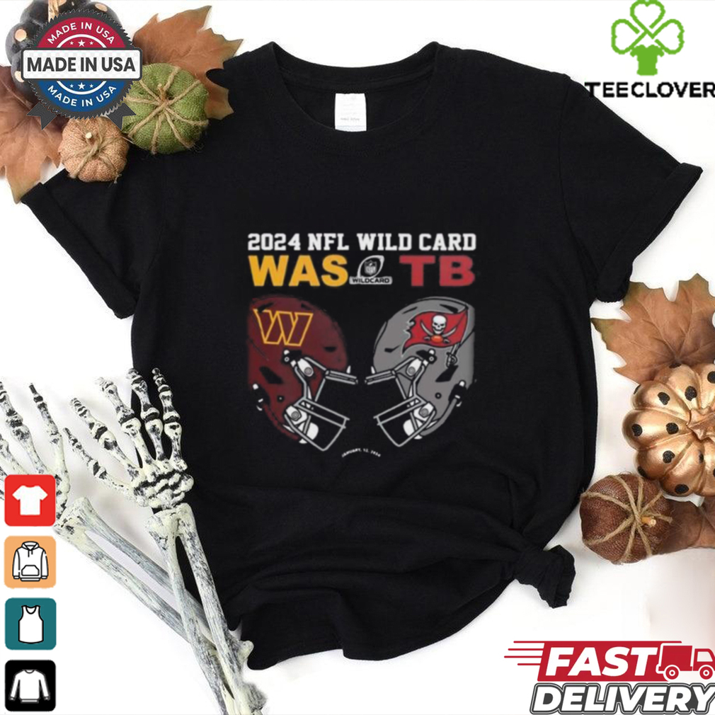 Official Washington Commanders Vs Tampa Bay Buccaneers 2024 NFL Wild Card Matchup T shirt Official Washington Commanders Vs Tampa Bay Buccaneers 2024 NFL Wild Card Matchup T shirt