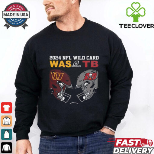 Official Washington Commanders Vs Tampa Bay Buccaneers 2024 NFL Wild Card Matchup T shirt