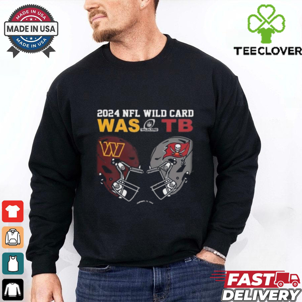 Official Washington Commanders Vs Tampa Bay Buccaneers 2024 NFL Wild Card Matchup T shirt Official Washington Commanders Vs Tampa Bay Buccaneers 2024 NFL Wild Card Matchup T shirt