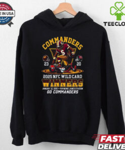 Official Washington Commanders Wild Card 2025 Winners For Fans T Shirt