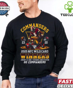 Official Washington Commanders Wild Card 2025 Winners For Fans T Shirt