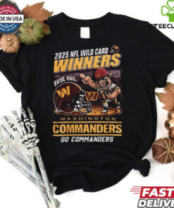 Official Washington Commanders Winners 2025 NFC Wild Card Mascot Shirt