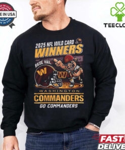 Official Washington Commanders Winners 2025 NFC Wild Card Mascot Shirt