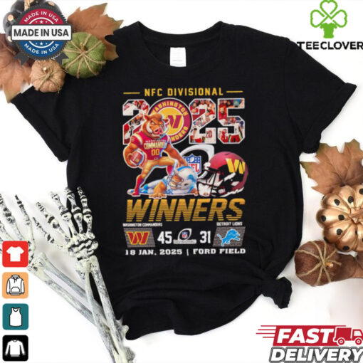 Official Washington Commanders defeat Detroit Lions 2025 NFC divisional winners shirt