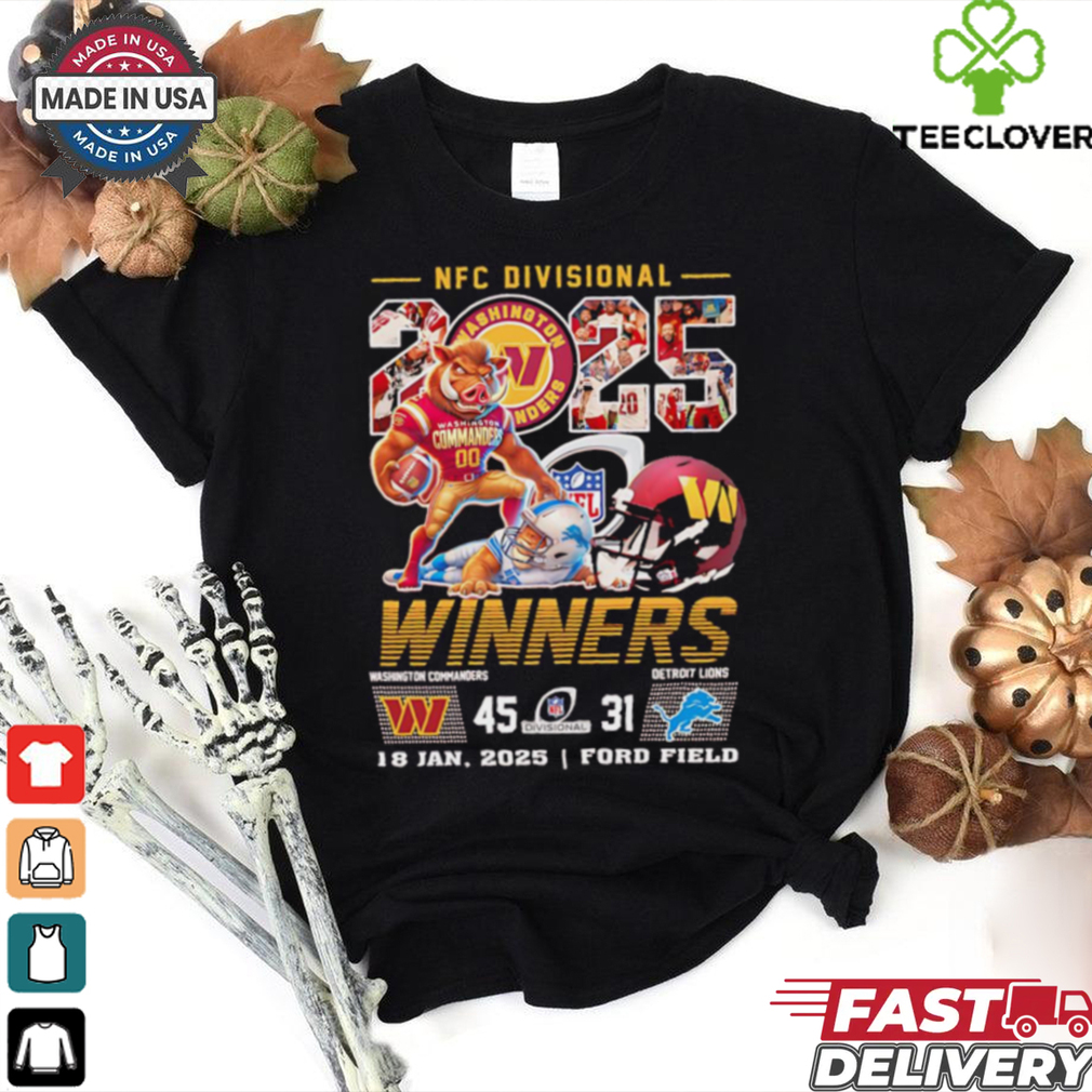 Official Washington Commanders defeat Detroit Lions 2025 NFC divisional winners shirt Official Washington Commanders defeat Detroit Lions 2025 NFC divisional winners shirt