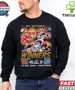 Official Washington Commanders defeat Detroit Lions 2025 NFC divisional winners shirt