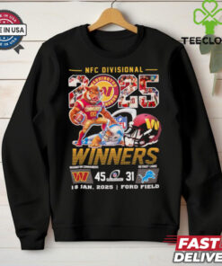 Official Washington Commanders defeat Detroit Lions 2025 NFC divisional winners shirt